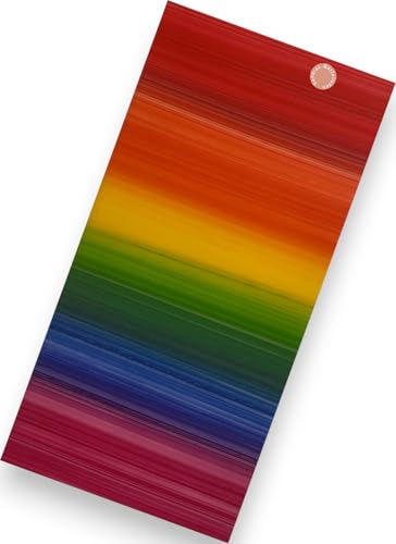 Sandras-Bastelladen - Regenbogen - Kerzen Verzierwachsplatten - 200 x 100 x 0,5mm Horizontal Streifen von Sandras-Bastelladen