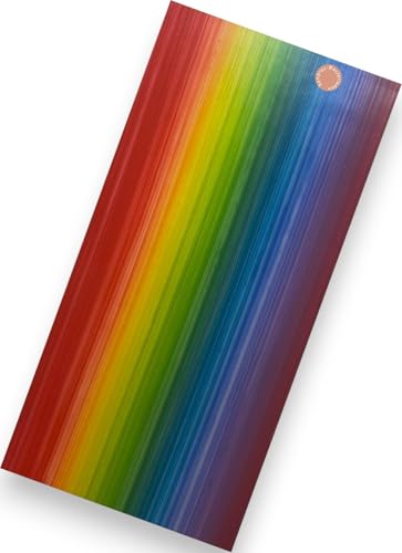Sandras-Bastelladen - Regenbogen - Kerzen Verzierwachsplatten - 200 x 100 x 0,5mm Vertikale Streifen von Sandras-Bastelladen