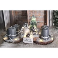 Weihnachten Advent Adventskranz Pinguin Silber Mit Led Weihnachten Advent Adventskranz Pinguin Silber Mit Led von Sandras4SeasonDeko