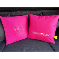 Outdoor Kissen " Lieblingsplatz in Pink Outdoor Kissen " Lieblingsplatz in Pink von SandrasZwergenland