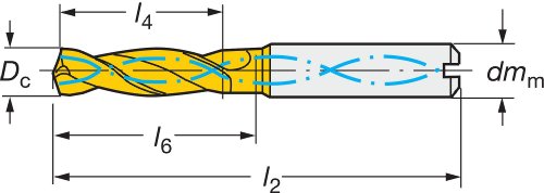 Sandvik Coromant R840-0390-50-A1A1220 CoroDrill Delta-C Vollhartmetallbohrer von Sandvik Coromant