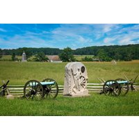 Gettysburg Cannons, Pennsylvania Civil War Fotografie-Leinwand, Landschaftsdruck, Leinwand-Wandkunst, Dekoration Für Zuhause, Wohnzimmer von SandyDobbsPhoto