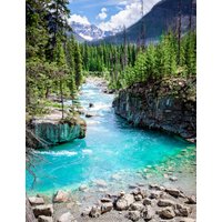 Marble Canyon, Alberta Kanada Landschaftsdruck, Leinwand Wandkunst, Yoho Nationalpark, Wanddekoration Für Haus, Büro Oder Schlafzimmer von SandyDobbsPhoto