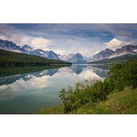 Montana Berglandschaft, St.mary's Lake Glaceer-Nationalpark, Leinwand Wand Kunst Drucke, Wanddekoration Für Wohnzimmer, Schlafzimmer Oder Büro von SandyDobbsPhoto