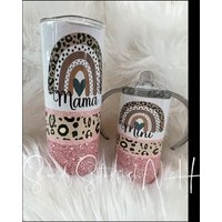 Rose Gold Mama Mini Becher Set Boho Regenbogen von SandyStarfishNH