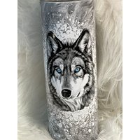 Wolfsfell Effekt Sublimierte Becher Kann Jeden Namen Sublimiert Hinzufügen von SandyStarfishNH