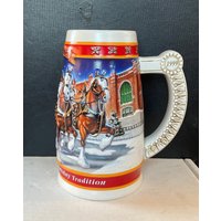 Vintage 1900-1998 Ceramarte Budweiser Bierkrug - Limitierte Auflage von SandysShopping