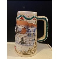 Vintage 1996 Budweiser Ceramarte American Homestätte Bierkrug - Limitierte Auflage von SandysShopping