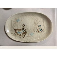 Vintage Ovale Servierplatte Bob Von Red Wing Pottery - Mid-Century Modern Vintage Ovale Servierplatte Bob Von Red Wing Pottery - Mid-Century Modern von SandysShopping