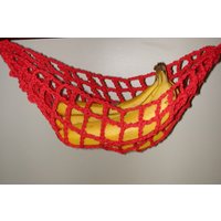 Rote Bananen Hängematte, Obsthänger, Halter, Netz von SandysSundries