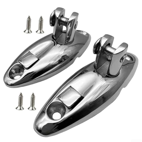2 Stück Marine-Grade Drehscharniere für Bimini Tops Deck Side Montagelösungen (81 mm) von Sandyseptember