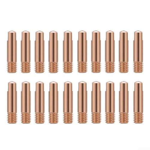 20 Stück M6 x 24 mm MIG-Schweißkontaktspitzen, kompatibel mit MB15AK Taschenlampen-Design (1,0 mm) von Sandyseptember