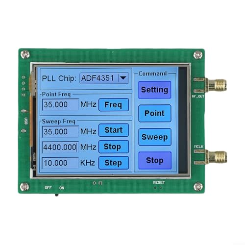 ADF4351 RF Generator mit weiblichem Ausgang ADF4350 ADF4351 mit PC-Steuerung und Touch-Schnittstelle von Sandyseptember