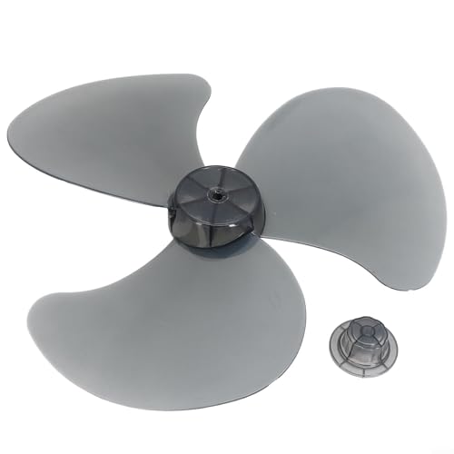Ersatz-Lüfterblatt aus Kunststoff mit 3 Blättern für Ständer, Schreibtisch, Wand und Standventilator, leicht, Schwarz von Sandyseptember