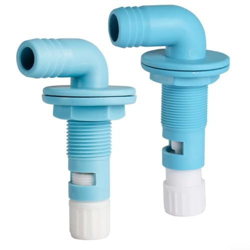 Für Livewell System verstellbarer Strahlregler Sprühkopf mit Marine-Grade Polypropylen, passend für 3/4 bis 1 1/8 Zoll Schlauchstutzen, inklusive verstellbarer Düse für Wasserflussoptimierung (29 mm) von Sandyseptember