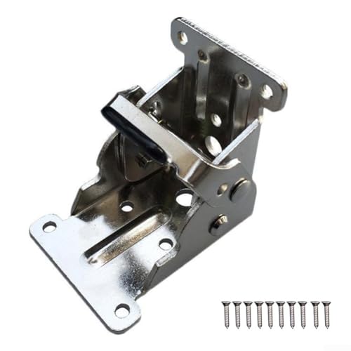 Klappbare Tischbeinhalterungen mit Metallkonstruktion für Tisch-, Stuhlverlängerung, Schrank- und Schubladenanwendungen (Silber) von Sandyseptember