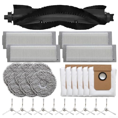 Komplettes Set mit Filtern und Wischmopp-Kleidung, perfekt passend für MiWhole M9 Pro Max Staubsauger (B) von Sandyseptember