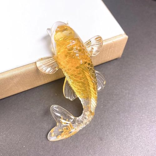 Kreatives Koi-Fisch-Dekorstück für elegante Räume, natürlich für Kristalldesign für luxuriöses Gefühl (9) von Sandyseptember
