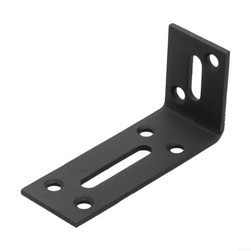 L-förmige verstellbare Eckregalhalterungen für sichere Möbelinstallation (S Schwarz) von Sandyseptember