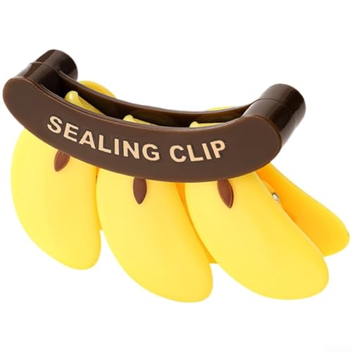 Magnetischer Bananen-Siegelclip mit Kühlschrankmagnet für Lebensmittelbeutel, wiederverwendbare Klemme zum Verschließen von Snacks und Kaffee, hält Küche organisiert und Lebensmittel frisch mit von Sandyseptember