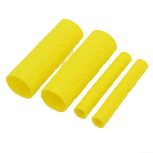 Motorradlenker-Bremsgriffschutz aus Silikon für besseren Halt und Wetterschutz (gelb) von Sandyseptember