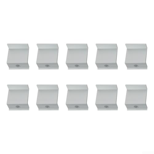PV-Solarmodul-Endklemmen aus Aluminiumlegierung, kompatibel mit Panel-Rahmenhöhen von 30 mm, 35 mm, 40 mm und 45 mm für sichere Befestigung (45 mm) von Sandyseptember