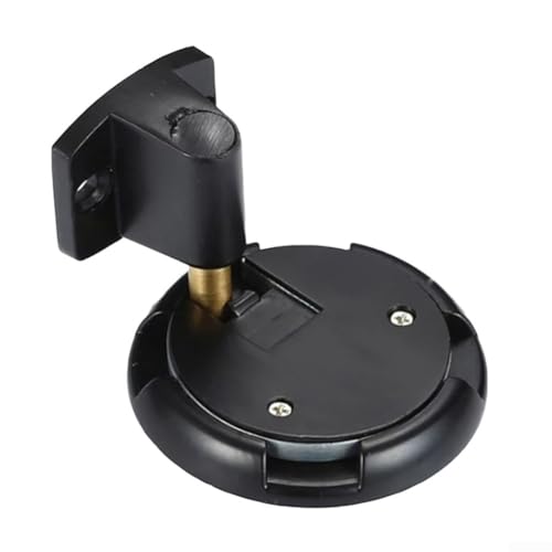 Robuster Türstopper aus Zinklegierung mit mechanischer Klemme und verstellbarer Höhe für winddichte Anwendungen, um Türschäden zu verhindern (schwarz) von Sandyseptember