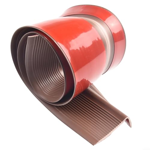 Rutschfeste wasserdichte Treppenkantenverkleidung aus PVC-Material für zuverlässigen Schutz und Sicherheit von Innen- und Außentreppen (braun) von Sandyseptember