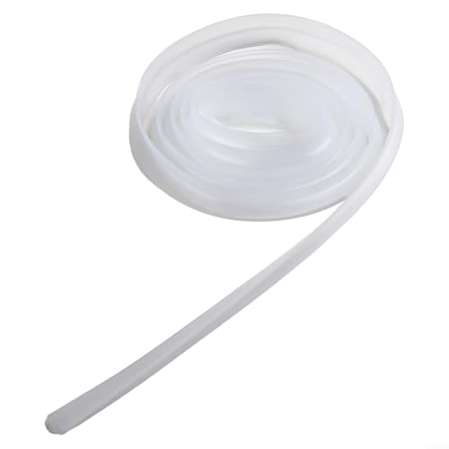 Sandyseptember 2 m Badezimmer-Glastürdichtungsstreifen, transparenter Silikongummi, wasserdicht, winddicht, für 6 mm, 8 mm, 10 mm, 12 mm Dicke (6 mm) von Sandyseptember