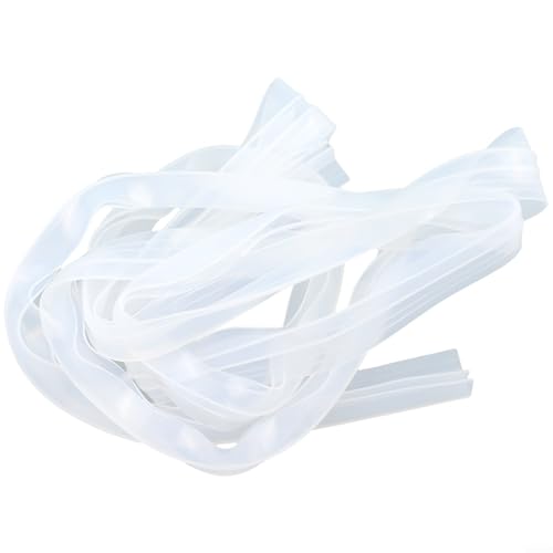 Sandyseptember 2 m F-Form Badewannen- und Duschtürdichtungsstreifen, für 6 mm Glasspalt, transparenter Gummi, wasserdichter Ersatz, für Badezimmer- oder Schiebetüren von Sandyseptember