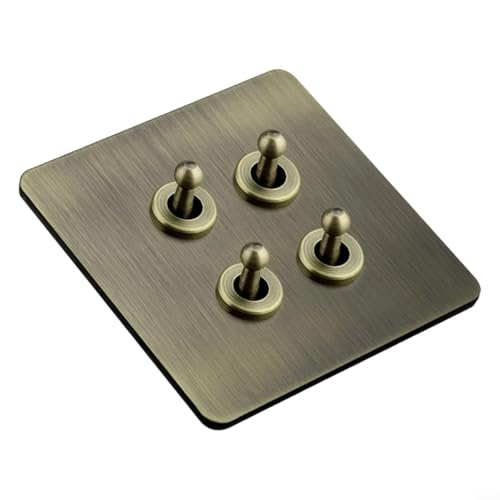 Sandyseptember 86 Typ Edelstahl Wandschalter mit feuerfesten Materialien und Messinghebel für dauerhaften Einsatz in Wohn- und Gewerbebeleuchtungssteuerung (4) von Sandyseptember