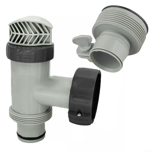 Sandyseptember Aufstellbares Pool-Ventil und Typ-B-Adapter-Set für Schwimmbad-Filteranschlusssystem (1 Set) von Sandyseptember