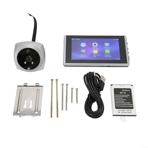 Sandyseptember Digitaler Türspion 11,4 cm (4,5 Zoll) LCD-Bildschirm 1080P Gucklochkamera mit Bewegungserkennung 160 Grad Weitwinkel von Sandyseptember