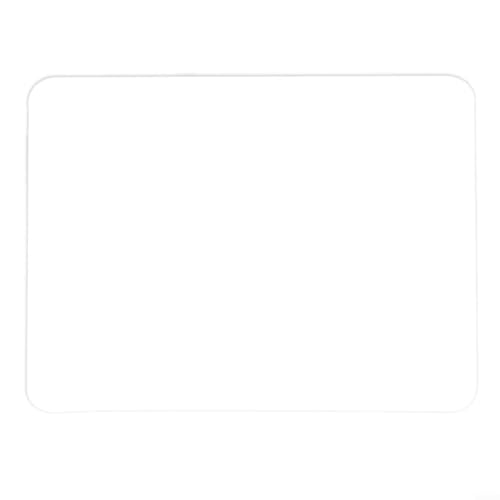 Sandyseptember Flexible Silikonmatten zum Schutz vor Hitze von Tassen und Töpfen, rutschfeste matte Unterseite, Set mit drei 40 x 30 cm Matten für Küche und Esszimmer (weiß) von Sandyseptember