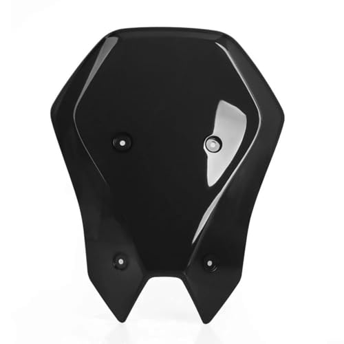 Sandyseptember Frontscheibe erhöhte Windschutzscheibe, Acrylschutz für Kawasaki Z900 2025 SE Motorrad Windabweiser Transparent Grau Schwarz erhältlich (Schwarz) von Sandyseptember