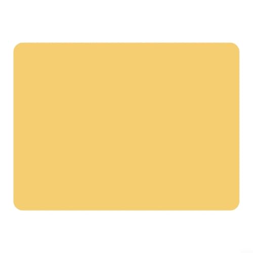 Sandyseptember Hitzebeständige Silikonmatten, rutschfeste Tischschoner, flexible Silikon-Tischsets mit rutschfester Unterseite für Zuhause, Küche (gelb) von Sandyseptember