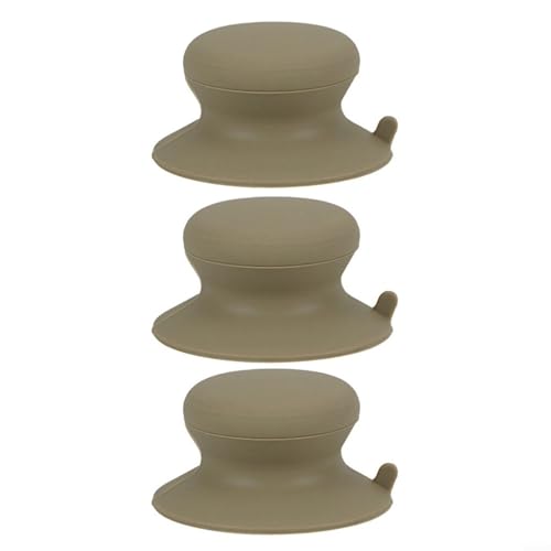 Sandyseptember Hitzebeständiger Silikon-Topfdeckel-Griff, Anti-Verbrühung, Küchen-Kochgeschirr-Zubehör mit starkem Saugnapf (Cardic) von Sandyseptember