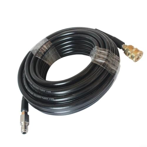 Sandyseptember Hochdruck-Wasserschlauch mit 1/4-Zoll-Stecker für Autowäsche, Gartenreinigung (10 m) von Sandyseptember