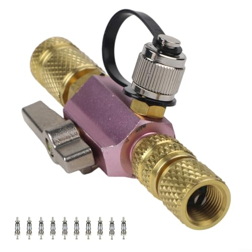 Sandyseptember Klimaanlagen-Ventilkernentfernungswerkzeug, 1/4 5/16 Zoll HVAC Service Kit mit 10 Ersatzkernen Sandyseptember Klimaanlagen-Ventilkernentfernungswerkzeug, 1/4 5/16 Zoll HVAC Service Kit mit 10 Ersatzkernen von Sandyseptember