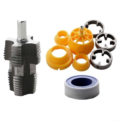 Sandyseptember PPR Wasserrohr-Gewindeschneidwerkzeug-Set, Innengewindeöffner-Set mit elektrischem Bohrer-Adapter für PVC-Kunststoffrohre von Sandyseptember