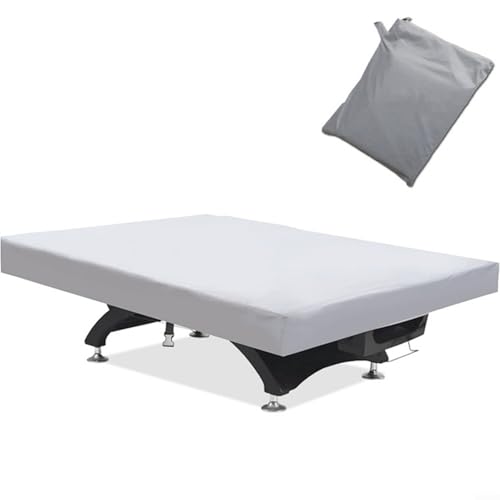 Sandyseptember Pooltisch-Abdeckung, wasserdicht, 600D-Oxford-Gewebe, für 2,1 m, 2,4 m, 2,7 m Billardtische mit sicherer Passform, ganzjähriger Schutz (2,7 m) von Sandyseptember