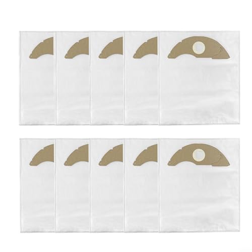 Sandyseptember Set mit 10 Staubbeuteln, kompatibel mit Kärcher NT 221 Staubsauger, großes 2 5 l Fassungsvermögen, mehrschichtiges Filtersystem für effiziente Staubeindämmung und Allergiereduzierung von Sandyseptember