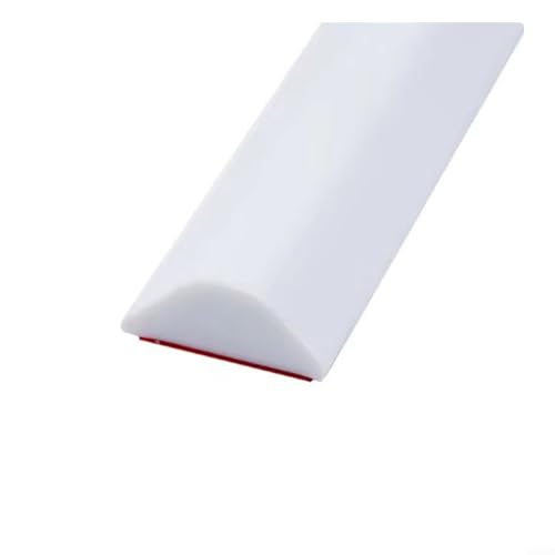 Sandyseptember Silikon-Dichtungsstreifen, 100 cm, für Duschwannen, verhindert effektiv Wasserüberlauf (weiß) von Sandyseptember