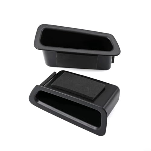 Sandyseptember Türgriff Armlehne Aufbewahrungsbox Container für Volvo XC60 2010-2017 Vordersitz ABS Kunststoff Schwarz 2 Stück Set von Sandyseptember