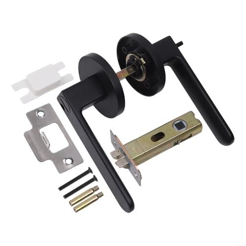 Sandyseptember Türschloss aus Zinklegierung mit rot-grüner Anzeige für Badezimmer und Innenbereich, Schwarz Sandyseptember Türschloss aus Zinklegierung mit rot-grüner Anzeige für Badezimmer und Innenbereich, Schwarz von Sandyseptember