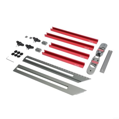 Sandyseptember Upgrade Treppenstufenwerkzeug Vorrichtung mit Gleitverbindern und Maschinenschrauben für individuelle Treppenstufenformen und -größen, Aluminiumlegierungskonstruktion von Sandyseptember