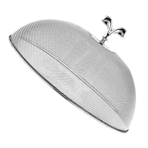 Sandyseptember Wiederverwendbare Edelstahl-Mesh-Lebensmittelabdeckung mit Griff, entworfen zum Schutz von Lebensmitteln und Geschirr, leicht und einfach zu reinigen, geeignet für verschiedene Sandyseptember Wiederverwendbare Edelstahl-Mesh-Lebensmittelabdeckung mit Griff, entworfen zum Schutz von Lebensmitteln und Geschirr, leicht und einfach zu reinigen, geeignet für verschiedene von Sandyseptember