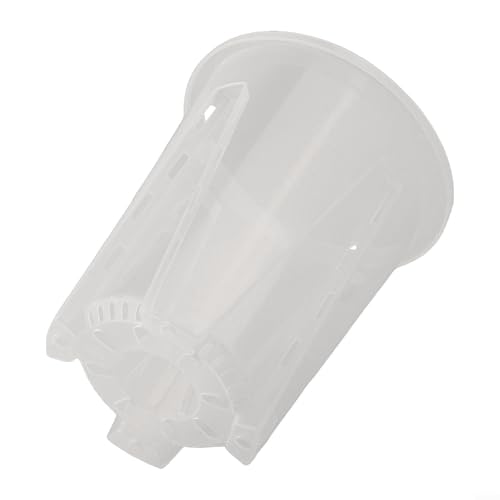 Sukkulenten- und Orchideentöpfe aus Kunststoff mit Ablauflöchern, transparent, transparent, perfekt für Balkon, Garten, Büro, Pflanzendekoration und Wachstum (12 cm) von Sandyseptember