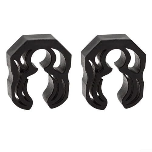 Tauchschlauch-Clip-Schnalle mit Schnellverschluss und Manometer-Haken für 10 16 mm Schläuche, entworfen zur Sicherung von Restmessgerät und zweiter Stufe (schwarz) von Sandyseptember