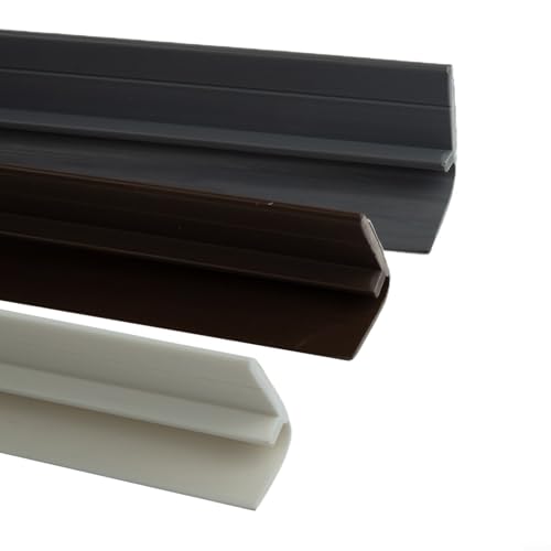 Türbodendichtungsleiste zur Geräuschreduzierung und Windschutz mit wasserdichtem Klebeband, geeignet für Badezimmer, Waschküche und Heimgebrauch (weiß) von Sandyseptember